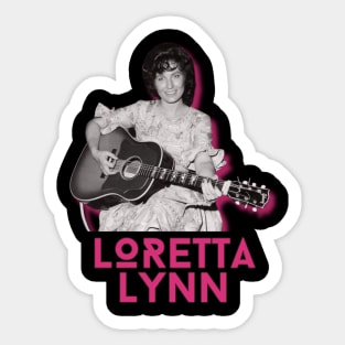 Loretta lynn\\original retro fan art Sticker